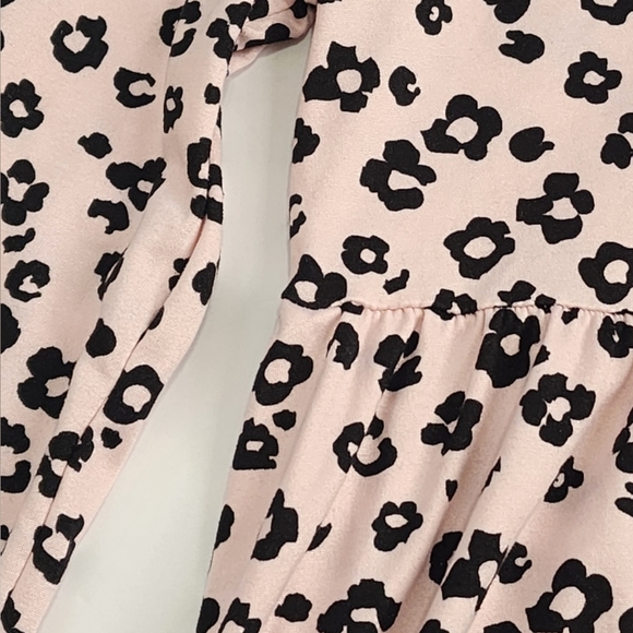 Free Style Girls Pink Leopard Print Knee-Length Ruffled A-Line Sundress, sz 10 - Picture 5 of 15